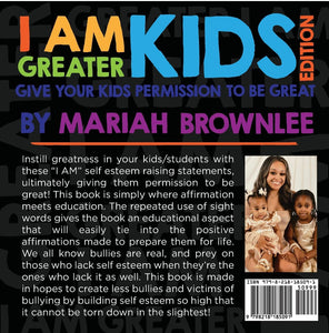 I AM GREATER- Kids’ edition book