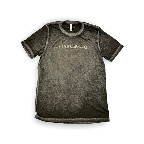 YAGTIA Black Acid Wash Short-Sleeve Unisex T-shirt